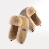 Newest Bomber Hat Men Women Thick Warm Russian Ushanka Fur Hat Fashion Male Female Winter Hat Black Grey Earflap Ski Russian Cap