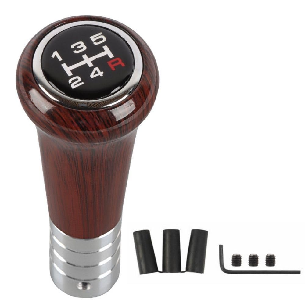 Wood Grain Shift Retro Compatible with for Classic Cars and Manual Transmission Vehicles D.Stomo Knob, 5-Speed, Style, M8, M10, M12, (Type A)