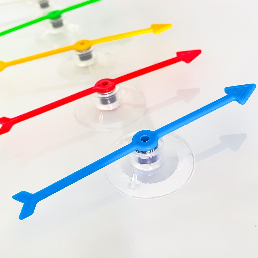 1PC 10cm Games Spinner Plastic Material Arrow Spinners Suction Cup Board Arrow Playthings ideal for Kids DO IT YOURSELF Board Games Children