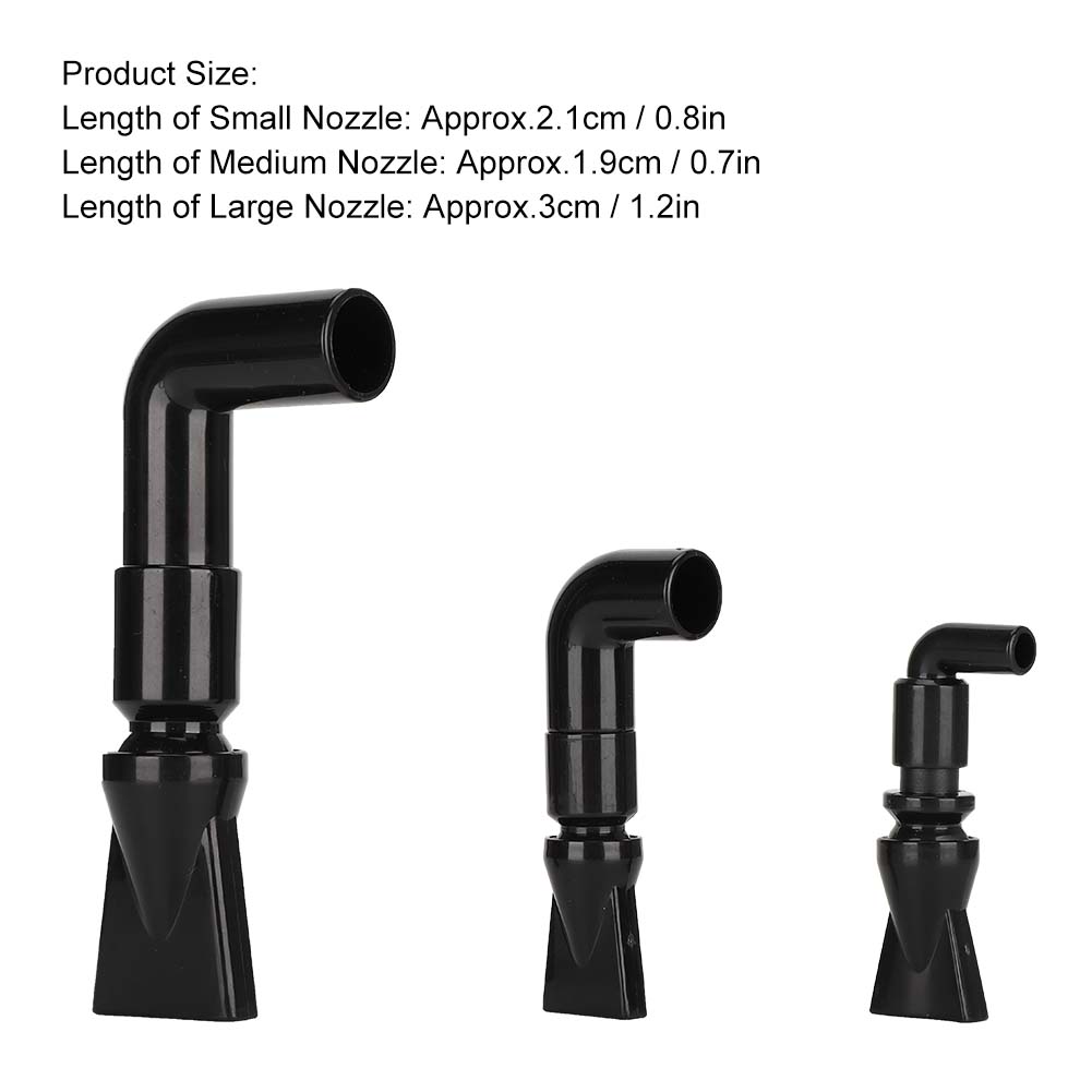 360 degrees  Rotating Elbow Aquarium Duckbill Nozzle Fish Tank Water Outlet Tube Pump Fitting