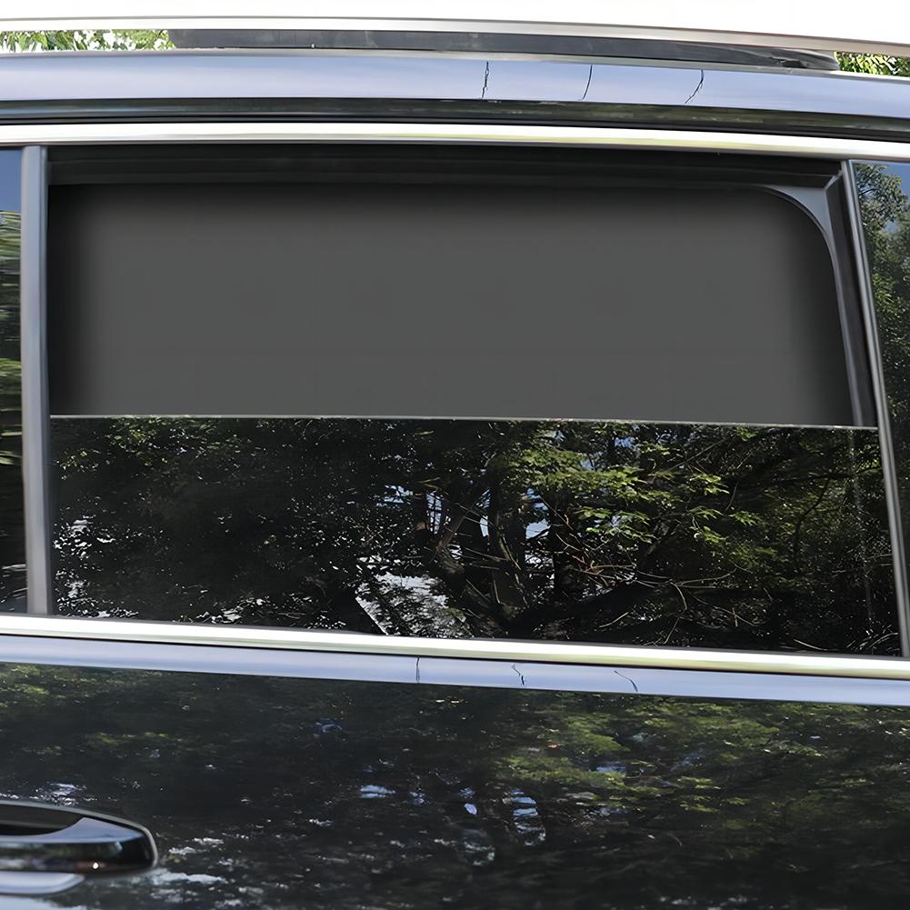 2Pcs UV Protection Car Curtain Car Sunshade Curtains Summer Protection Magnetic Window Curtain Cover Front Rear Auto Accessories