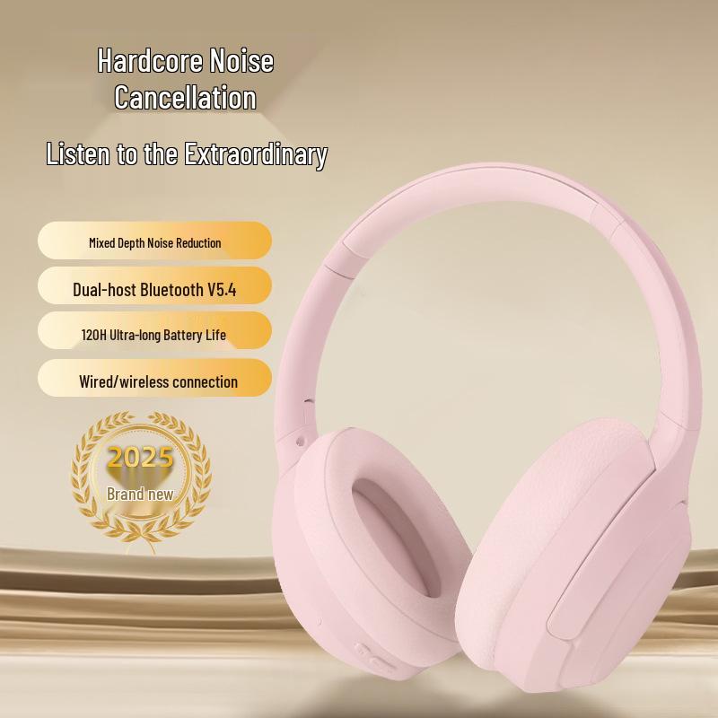 

Double Mic Noise-Cancelling Over-Ear Bluetooth Headphones with Long Battery Life