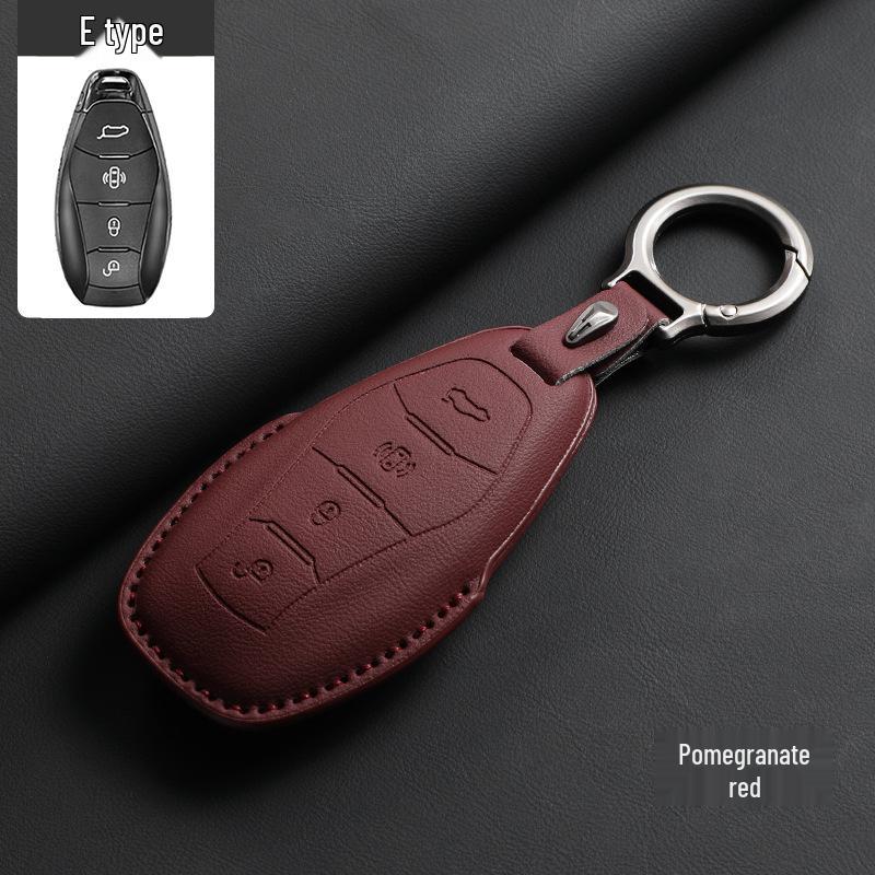 Premium Leather Key Case for Hongqi H5 PHEV - Original Interior Style