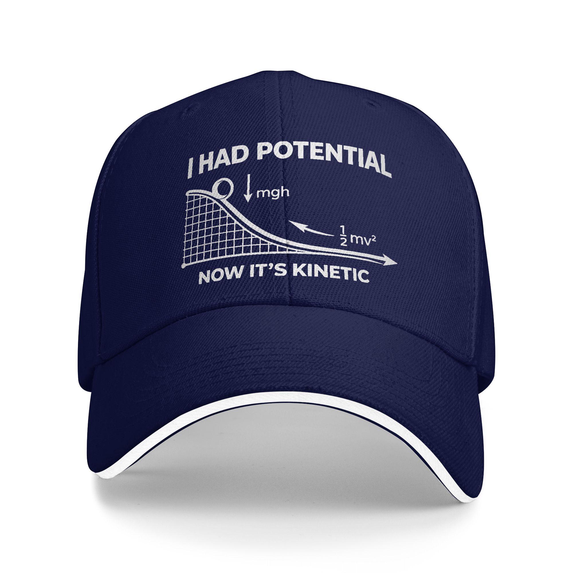 

Potential To Kinetic Energy Project Hail Mary Baseball Cap Women Design Trucker Hat Summer Casual Hiking Fishing Snapback Cap As Picture темно-синього кольору