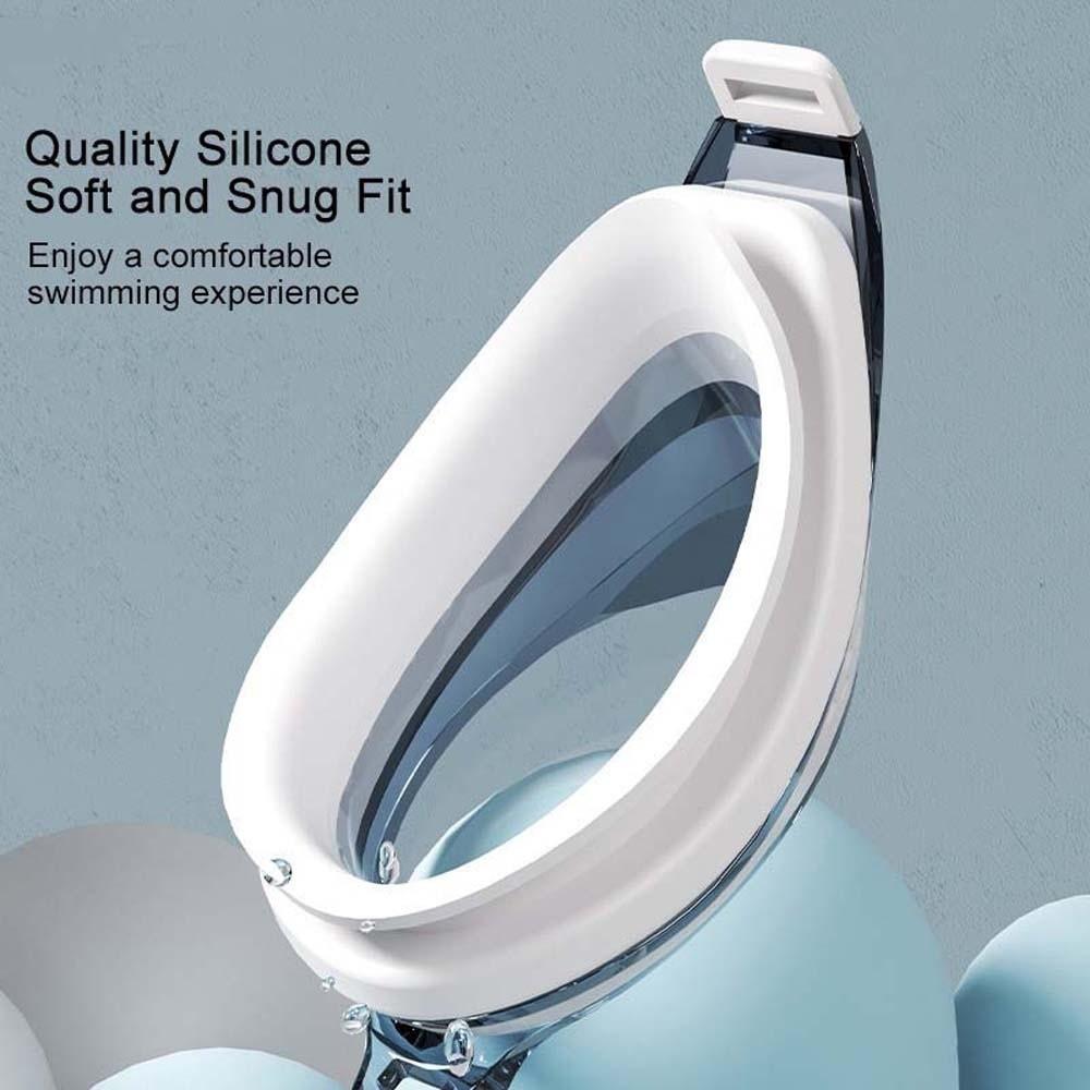 Waterproof Contrast Color Swim Glasses TPU Big Frame Anti-fog Swim Eyewear Swimming Goggles  Women