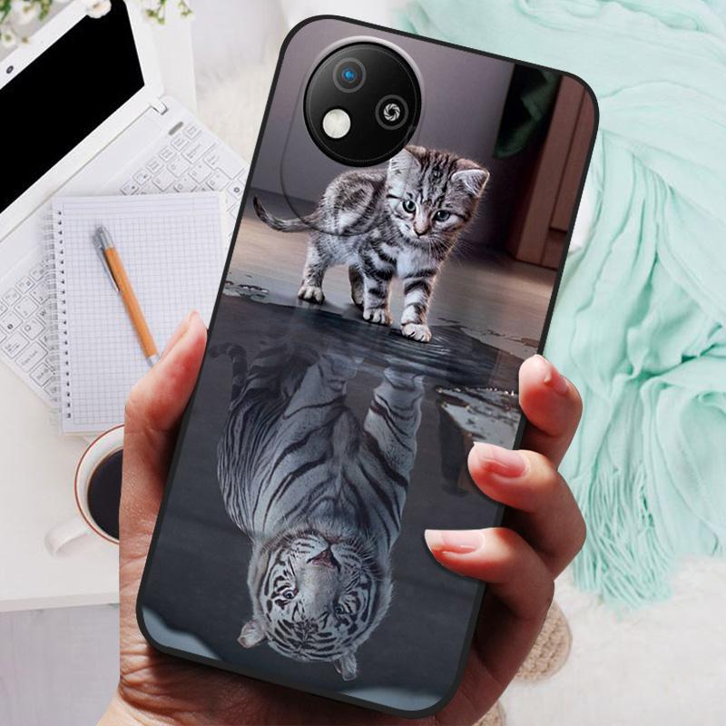 For  ZTE Blade A35 Lite Case Lion Wolf Silicone Soft Back Cover For ZTE Blade A35 Core Phone Case A35Lite 2024 Protective Shell
