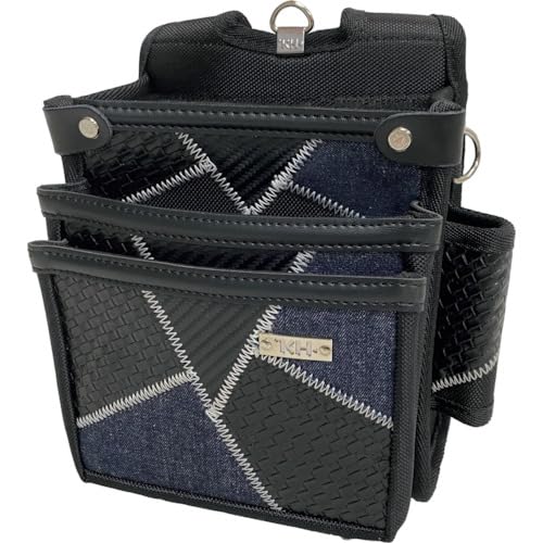 KH Gathered Franken 3-Tier Waist Pouch, Navy [Cool and Stylish] FKWB0017N