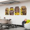 Self-Adhesive Sunflower Wall Sticker Rustic Wooden Signs English Decorative Painting  Restaurant