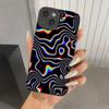 Fluorescent Wavy Matte Soft Phone Case For iPhone 17 16 15 14 13 Pro Max 11 12 13 Pro 16E XR XS X 7 8 Plus SE 2022 Bumper Cover