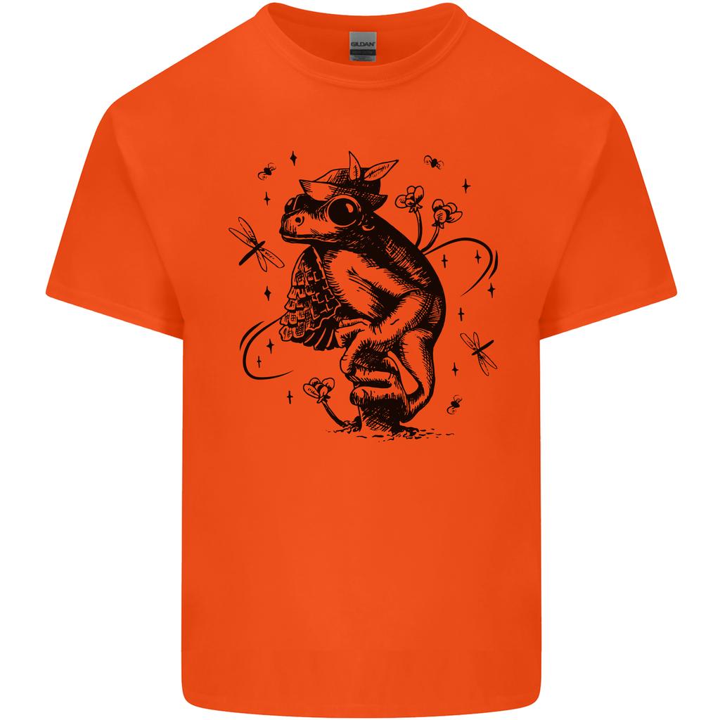 A Frog on a Mushroom Unisexs Light Cotton TShirt