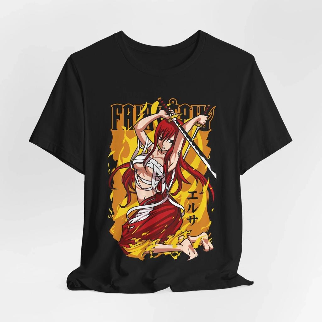 Fairy Tail Anime Tshirt Vintage Washed Y2K Aesthetic Unisex Oversized Short Sleeve Summer Cotton Retro Streetwear 2026 Hot Sale