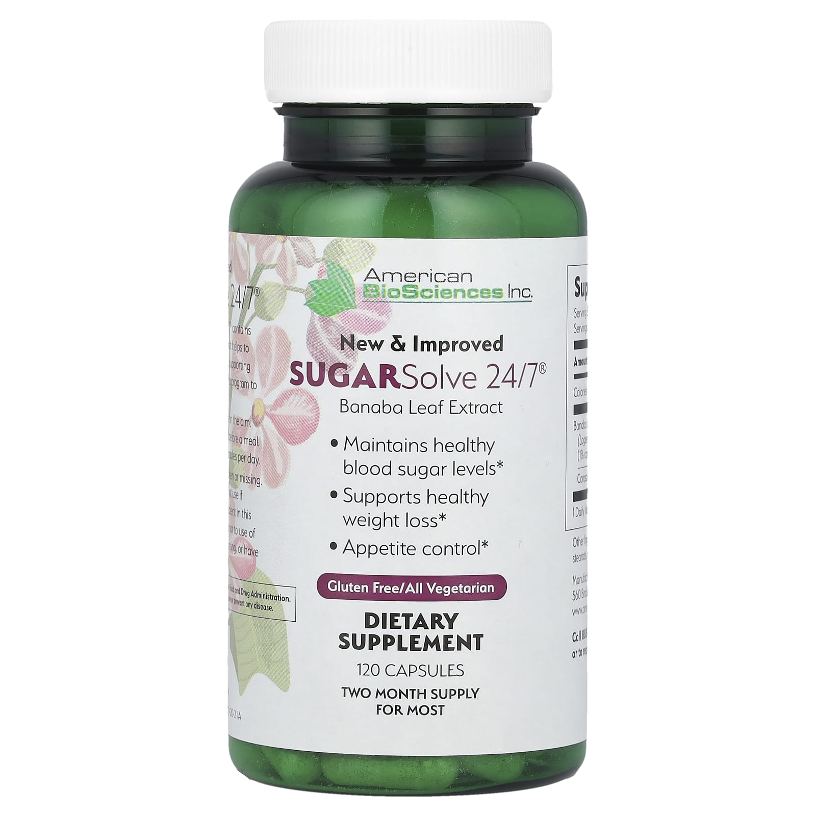

Sugarsolve 24/7®, 120 Capsules