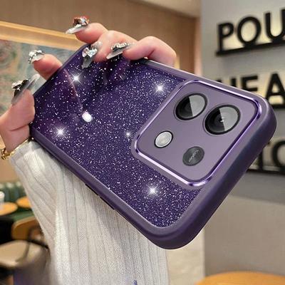 Für Xiaomi 15T Pro Kameraschutz Linsenfolie Handyhülle für Xiaomi 15T 15 T Mi15T Pro Bling Glitzer Silikon Transparent Weiche Hülle