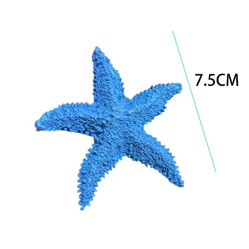 Mini Resin Simulation Starfish - Aquarium Decoration, Mediterranean Style, Cute and Exquisite Starfish Jewelry