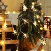 Christmas String Lights LED Acrylic Clear Star Snowflake Xmas Tree Long Lamp Strings Light Hanging Ornaments Home Party Decor