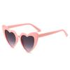 Fashion new love women's sunglasses European and American trend hinge tooth peach heart sunglasses personalized glasses