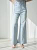 Stretch flare denim pants SWFP252179LBLU1