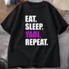 Eat Sleep Yaoi Repeat T Shirt Unisexga Tshirt Unisex Breathable TShirt Short Sleeve Round Neck Tees Clothes Tops