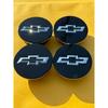 4PCS 58mm Black Wheel Rim Center Hub Caps For EQUINOX CRUZE VOLT MALIBU 2.32''