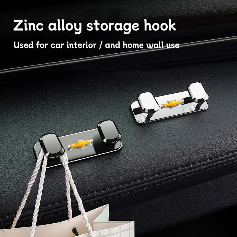 Metal Alloy Car Hook Styling Hooks Storage Accessories For Chevrolet Corvette Montana TrailBlazer Silverado Traverse Camaro Bolt