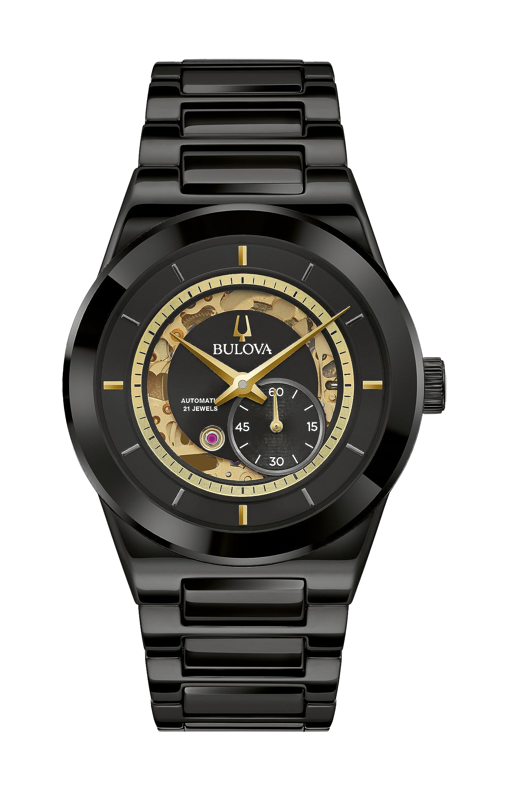 

Bulova Automatic Millennia Watch with Ceramic Case 98A291 Men s