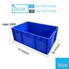 Rectangular Plastic Parts Box with Thickened Walls for Hardware and Tools