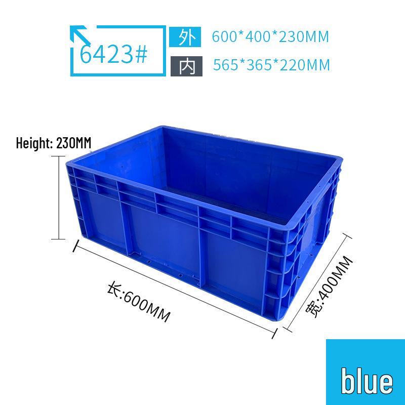Rectangular Plastic Parts Box with Thickened Walls for Hardware and Tools