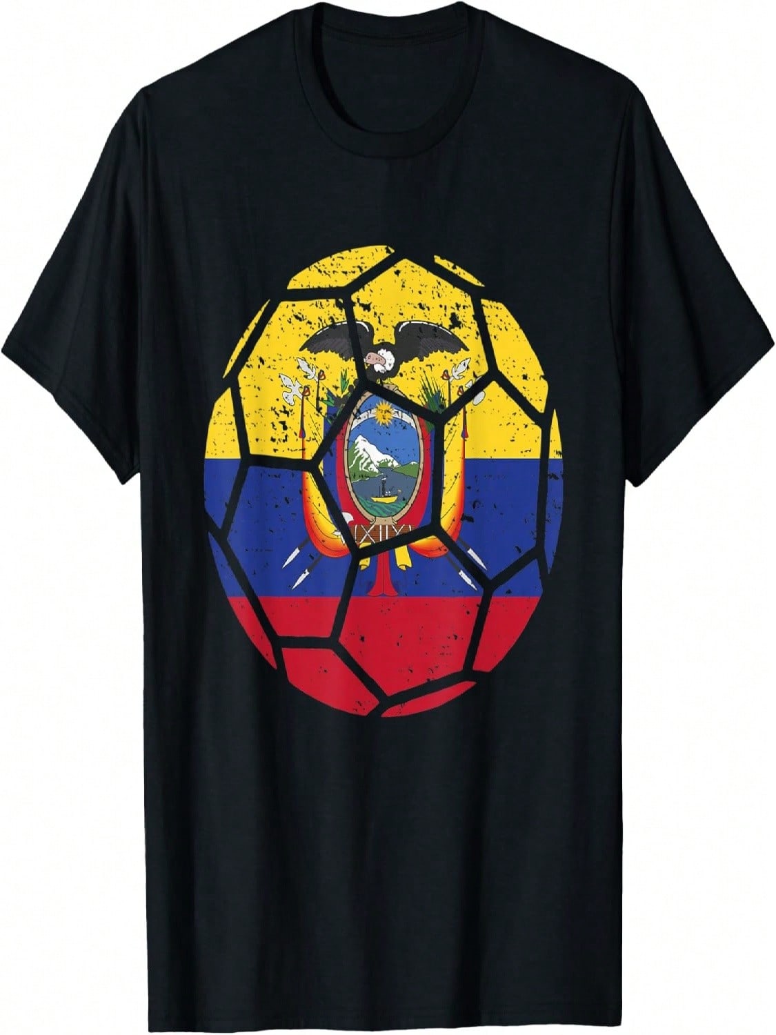 Ecuador Fans Ecuador Flag World Soccer Jersey Football T-Shirt S разноцветный