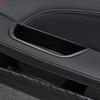 Car Styling Door Storage Box Decoration Cover Trim For Mercedes Benz SLK SLC 2012-2018 Black Interior Accessories
