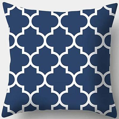 Home Decor Geometric & Stylish Patterned Pillow Covers Pattern Cushion Cover Suitable for Sofa Bedroom Car Pillow Cover