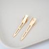 Gold Pointed Tip Duckbill Hairpin Styling Clip