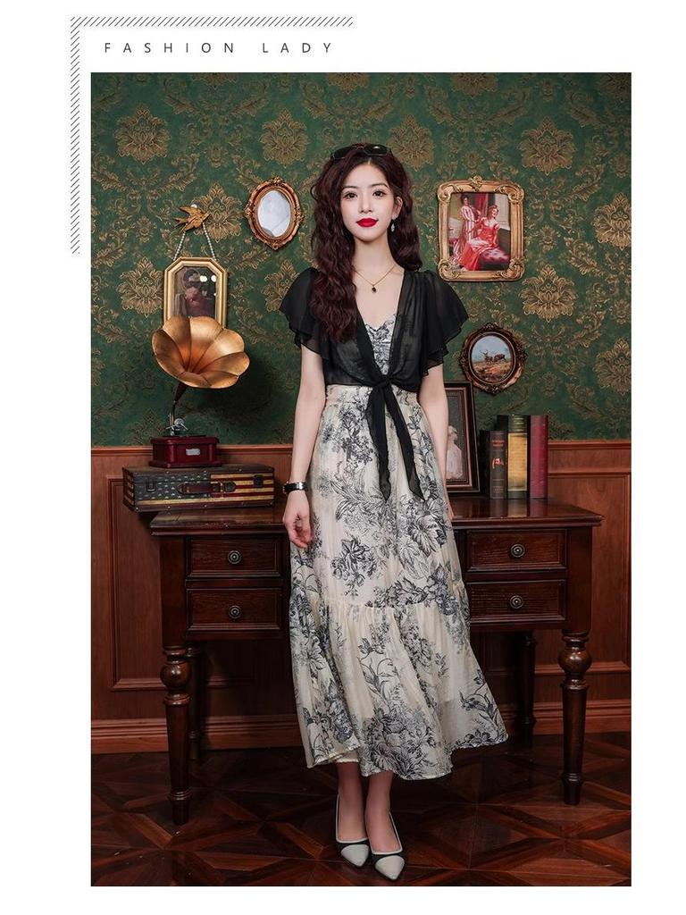 Women's Chiffon Summer Shawl Jacket - Super Light Short Sleeve Cardigan