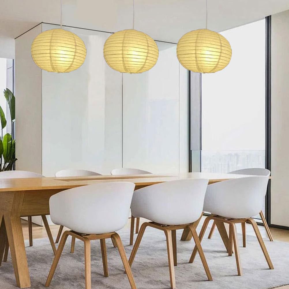 TOYMYTOY Lampshade, Plain, Japanese Style, Pendant, Replacement Lampshade, Stylish, Paper Lantern, Ceiling Light, Japanese Room Lighting, Hanging