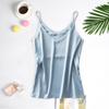 Women's Loose Fit Plus Size Imitation Silk Satin Camisole - Sleeveless Top for Outerwear or Inner Wear