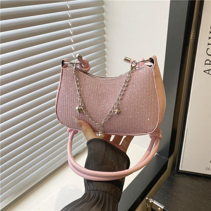 This year's small bag women's simple new trendy fashion foreign texture messenger bag spring and summer armpit bag
