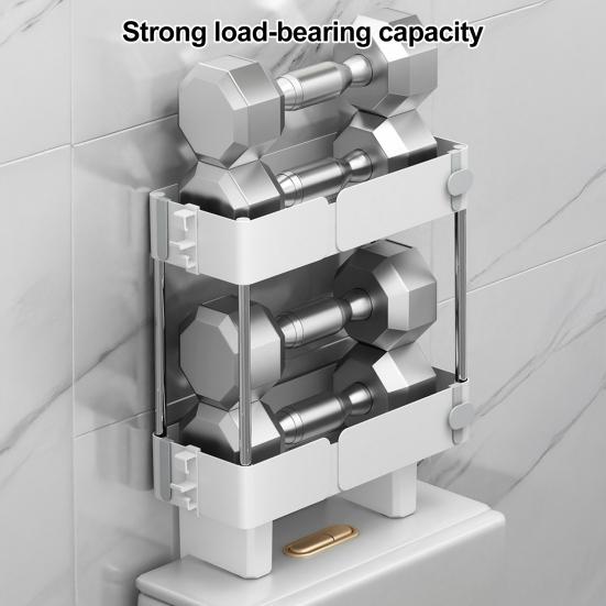 Storage Rack Toilet Tank Organizer Large Capacity Strong Load-bearing Waterproof
