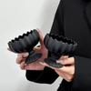 Premium Obsidian Dessert Salad Ice Cream Bowl Home Use Ice Cream Glass Cup Mug High Footed Drinking Cup Yogurt Ice Cream Cup