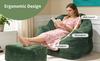 Bear Paw Single Sofa with Ottoman– Elevate Your Relaxation Space