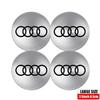 For Audi A4 4Pcs Car Wheel Hub Caps Auto Emblem Tyre Center Covers Accessories For Audi A1 A2 A3 A4 A5 A6 A7 A8 S Quyttro Sline RS Q2 Q3 TT