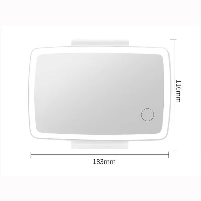 Car Interior Accessories Auto Visor Three Adjustable Gears Makeup Mirror with Led Lights for Girls Women Interior Mirrors6