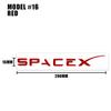 ITZLW1 3D ABS Logo Letters Car Trunk Fender Side Badge Decal For Tesla Model Y/S/3/X Space X Emblem Sticker Accessory