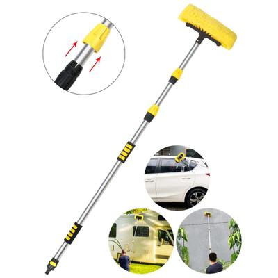 Car Cleaning Brush with Detachable Handle Soft Bristles Design Tight Connection On/Off Switch Scratch-Free Car Vehicle Cleaning Brush