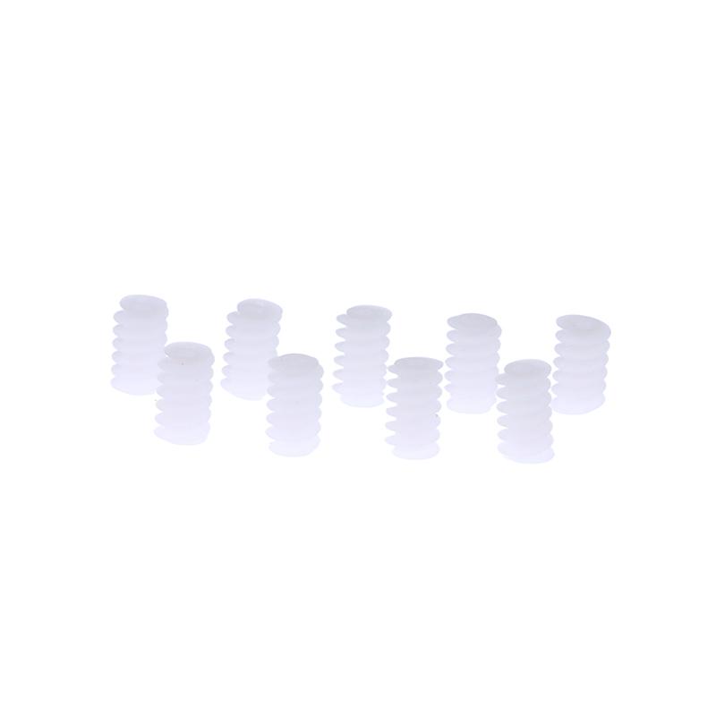 10Pcs/Lot White Right Hand Plastic 6*10 (2A) Worm Turbine 0.5 Module Reduction Gears Diy Model Parts