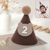 Coffee Brown Teddy Bear Balloon Number Heart Balloon Set Kid Birthday Party Decoration Baby Shower Wedding Valentine's Day Decor