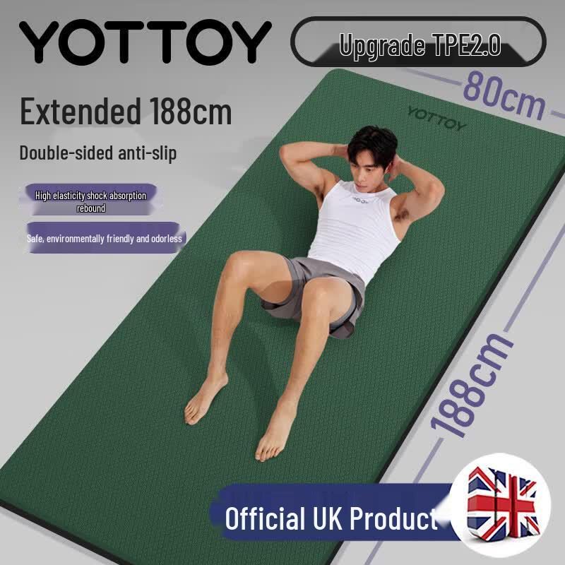 

Yottoy TPE Extra-Thick Anti-Slip Fitness Mat 9mm