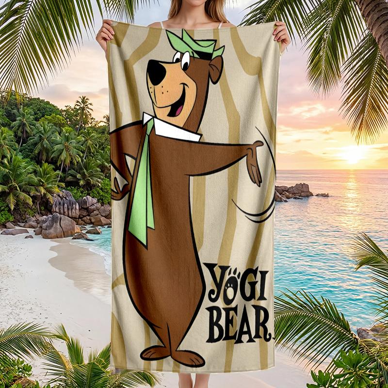 Yogi Bear Show Fashion Beach Towel: Ideal for Summer Adventures Soft, Absorbent and Quick Drying Suitable for Swimming and Bathing