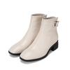 Leather Buckle 5cm Women S Ankle bootS Bzg802iv