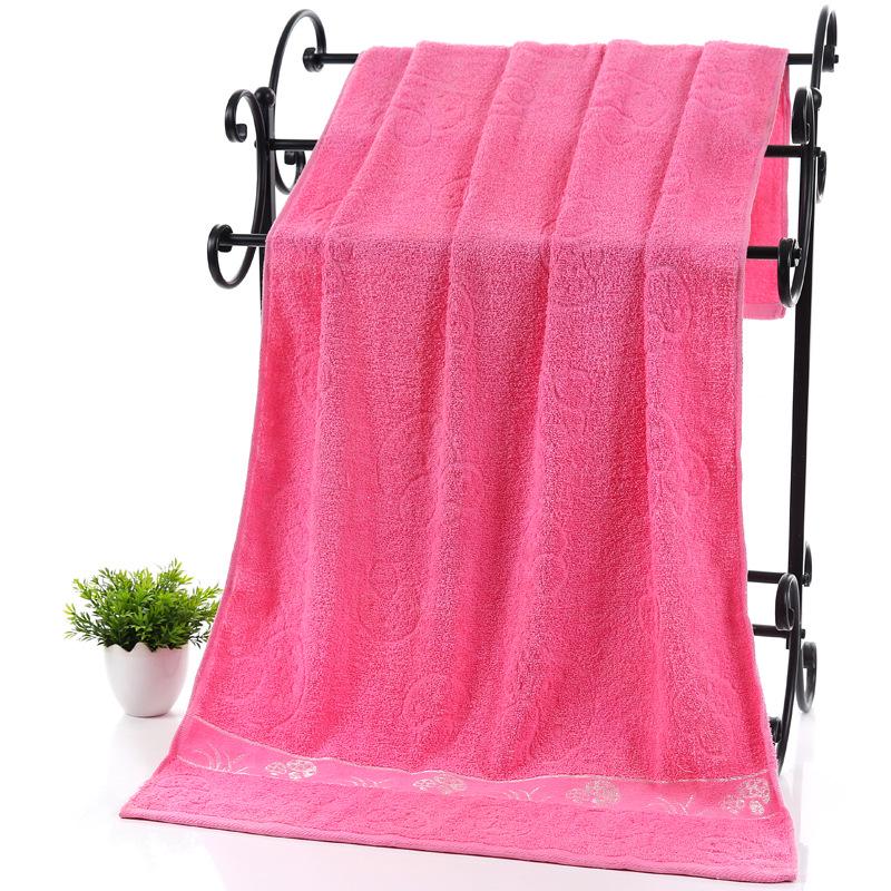 Premium Large Class A Pure Cotton Bath Towel 70x140cm, Thickened with Polyester-Cotton LOGO, Ideal for Beach or Gift, Supermarket Class B