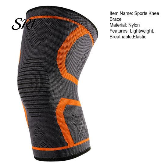 Silicone Grip Knee Sleeve Knitted Sports Brace Lightweight Breathable Compression Non-slip Women Men Elastic Outdoor Fitness Basketball Running