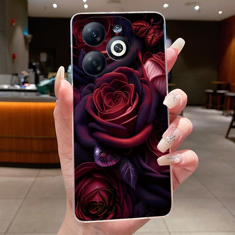 Casing For infinix Smart 8/Smart 8 Pro Luxury Dragon Cute Cool Boys Girls Soft silicone Phone Case Back Cover Transparent Shell